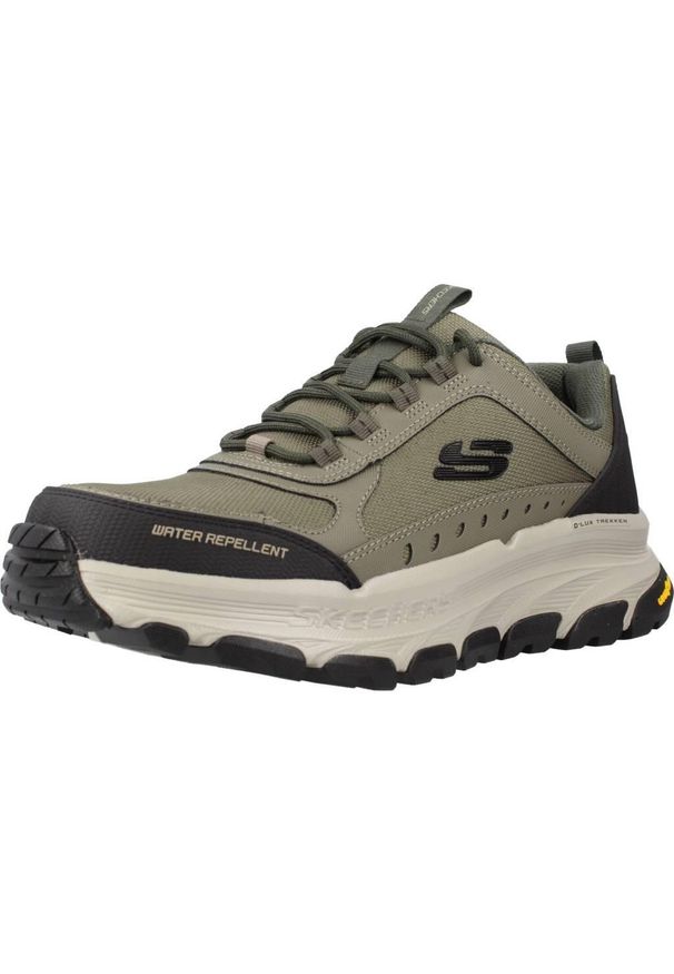 skechers - Buty do chodzenia męskie Skechers Dlux Trekker. Kolor: wielokolorowy. Materiał: syntetyk, tkanina, skóra. Sport: turystyka piesza