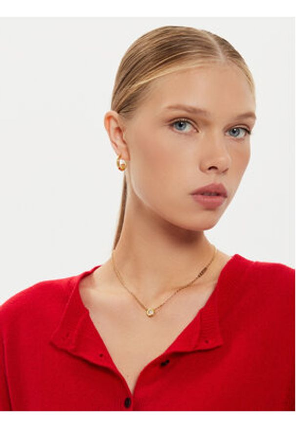 Guess Naszyjnik JUBN04 593JW Złoty. Materiał: metalowe. Kolor: złoty