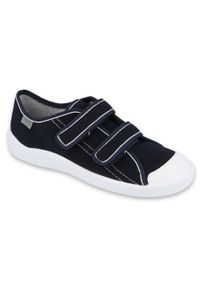 Befado obuwie młodzieżowe 124Q005 Granatowe niebieskie. Zapięcie: rzepy. Kolor: niebieski. Materiał: tkanina. Styl: młodzieżowy #8