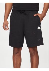 Adidas - adidas Szorty sportowe Embroidered Ice Hockey IP4075 Czarny Regular Fit. Kolor: czarny. Materiał: bawełna. Styl: sportowy