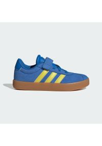 Adidas - Buty VL Court 3.0. Kolor: zielony, wielokolorowy, niebieski, brązowy