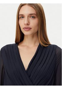 Morgan Sukienka codzienna 251-RAMALO Granatowy Regular Fit. Okazja: na co dzień. Kolor: niebieski. Materiał: syntetyk. Typ sukienki: proste. Styl: casual
