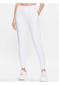 Armani Exchange Spodnie dresowe 3RYP85 YJ3NZ 1000 Biały Regular Fit. Kolor: biały. Materiał: bawełna, syntetyk