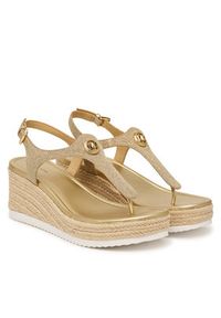 MICHAEL Michael Kors Espadryle Val Thong Wedge 40S6VAMS1D Złoty. Kolor: złoty. Materiał: skóra #6