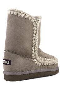 Mou - MOU ESKIMO BOOT 24 Śniegowce damskie. Okazja: na spacer. Wysokość cholewki: przed kolano. Kolor: szary. Materiał: materiał, wełna, zamsz. Szerokość cholewki: normalna. Sezon: zima. Styl: elegancki #2