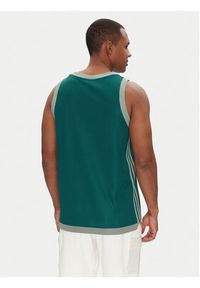Adidas - adidas Tank top adicolor Mock Eyelet JP1096 Zielony Oversize. Kolor: zielony. Materiał: syntetyk #3