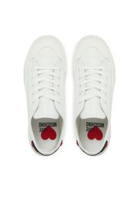 Love Moschino - LOVE MOSCHINO Trampki JA15012G1MIA0100 Biały. Kolor: biały. Materiał: skóra #5