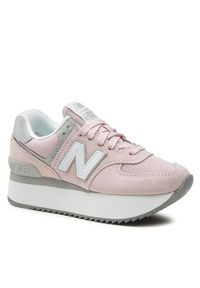 New Balance Sneakersy WL574ZSE Różowy. Kolor: różowy. Materiał: zamsz, skóra. Model: New Balance 574 #7