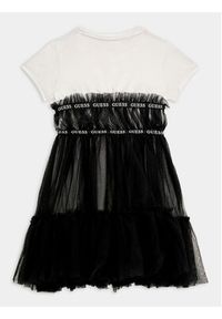 Guess Sukienka elegancka J4RK26 K6YW0 Czarny Regular Fit. Kolor: czarny. Materiał: bawełna. Styl: elegancki