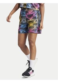 Adidas - adidas Szorty sportowe Tiro Print IQ4813 Kolorowy Loose Fit. Materiał: syntetyk. Wzór: nadruk, kolorowy #1