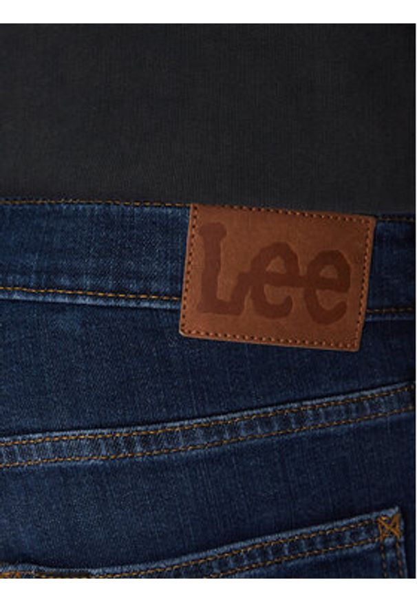 Lee Jeansy Luke 112365111 Granatowy Super Slim Fit. Kolor: niebieski
