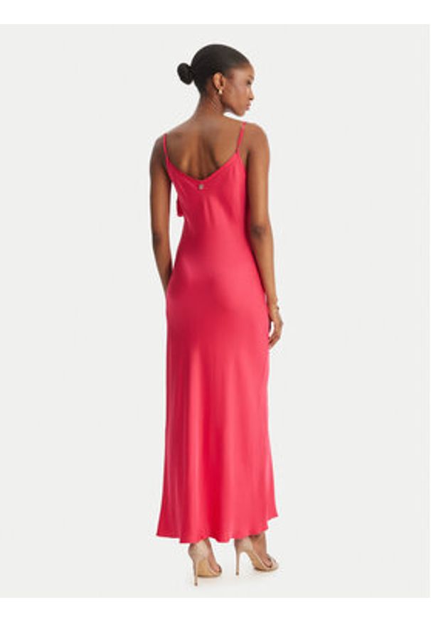 Fracomina Sukienka koktajlowa FS26SD2007W58301 Różowy Slim Fit. Kolor: różowy. Materiał: wiskoza. Styl: wizytowy