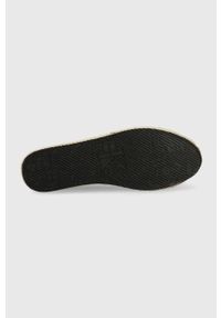 Calvin Klein Jeans espadryle Flatform Espadrille YW0YW00661.BDS kolor czarny na platformie. Nosek buta: okrągły. Kolor: czarny. Materiał: materiał, guma, włókno. Wzór: gładki. Obcas: na platformie #2