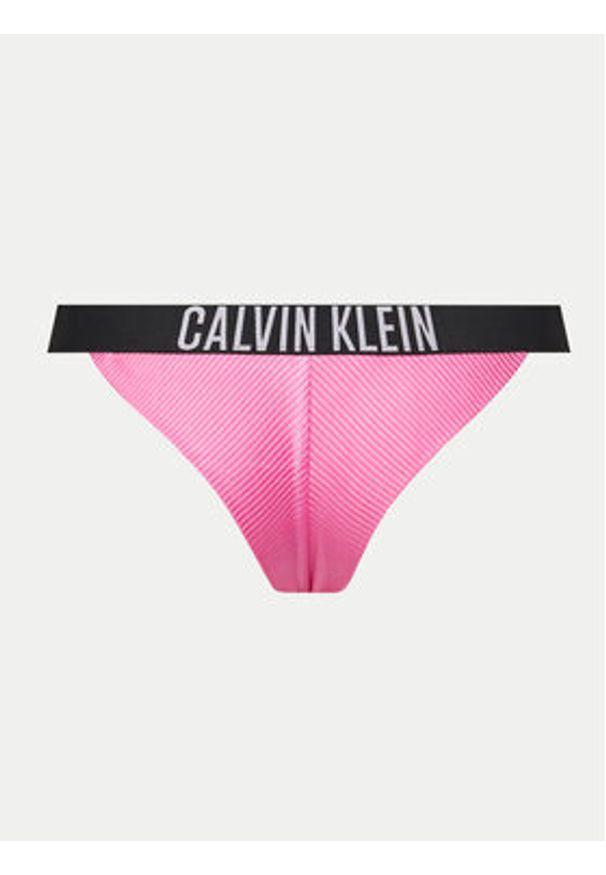 Calvin Klein Swimwear Dół od bikini KW0KW02392 Różowy. Kolor: różowy. Materiał: syntetyk