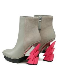 United Nude Botki Glam Square 1075079816 Biały. Kolor: biały. Materiał: skóra