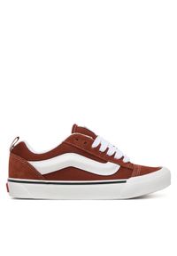 Vans Tenisówki Knu Skool VN000D22FSB1 Bordowy. Kolor: czerwony. Materiał: zamsz, skóra #1