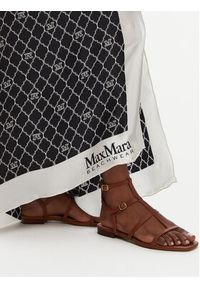 Max Mara Beachwear Chusta Ottico 2516541019 Czarny. Kolor: czarny. Materiał: jedwab, materiał #4