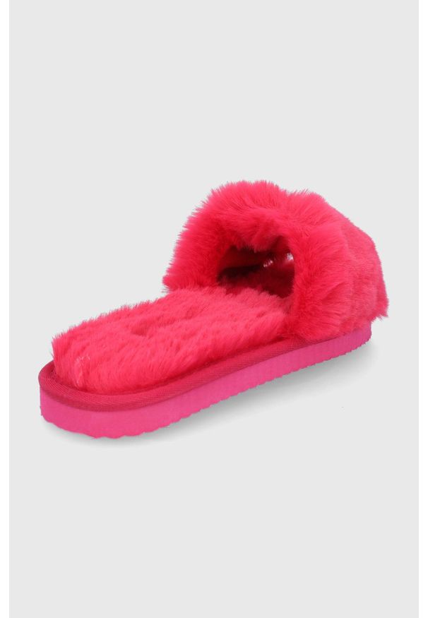 Flip*Flop Kapcie kolor różowy. Kolor: różowy. Materiał: materiał. Wzór: gładki