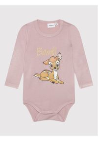 Name it - NAME IT Body dziecięce DISNEY 13198662 Różowy Regular Fit. Kolor: różowy. Materiał: wiskoza. Wzór: motyw z bajki #1