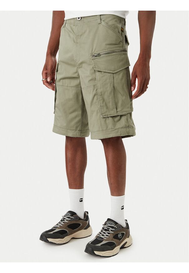 G-Star RAW - G-Star Raw Spodnie materiałowe Rovic D08566-5126 Zielony Tapered Fit. Kolor: zielony. Materiał: bawełna