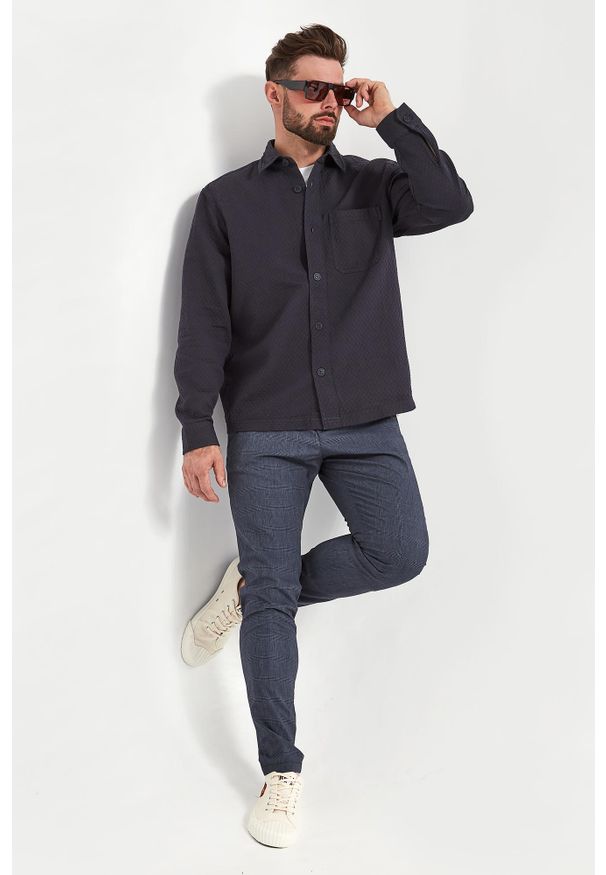 JOOP! Jeans - Koszula męska pikowana Harvi-W JOOP! JEANS