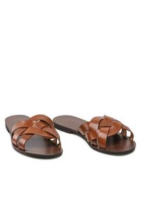 Wojas Klapki 74025-53 Czarny. Kolor: brązowy. Materiał: skóra #6