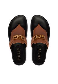 Guess Japonki FLJFRR LEA03 Brązowy jasny. Kolor: brązowy. Materiał: skóra #1