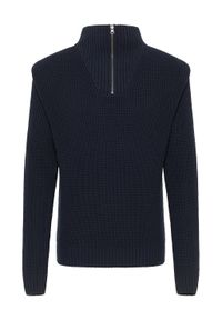 Lee - LEE HALF ZIP KNIT SKY MĘSKI SWETER ELEGANCKI CIEPŁY SKY BLUE 112341694 L83Y016371. Styl: elegancki