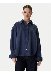 BOSS Koszula jeansowa 50552520 Szary Oversize. Kolor: szary. Materiał: bawełna #1