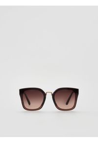 Reserved - Okulary przeciwsłoneczne - ciemnobrązowy. Kolor: brązowy #1