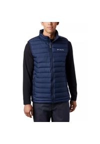 columbia - Bezrękawnik Turystyczny Puchowy Męski Columbia Powder Lite Vest. Kolor: niebieski. Materiał: puch. Długość rękawa: bez rękawów. Długość: krótkie #1
