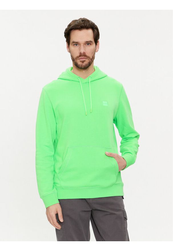 BOSS - Boss Bluza Wetalk 50509314 Zielony Regular Fit. Kolor: zielony. Materiał: bawełna