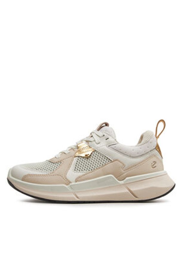 ecco - ECCO Sneakersy Biom 2.2 W Low Tex Lea 83077360939 Beżowy. Kolor: beżowy. Materiał: skóra