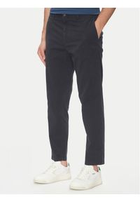 BOSS Chinosy 50536722 Granatowy Tapered Fit. Kolor: niebieski. Materiał: bawełna