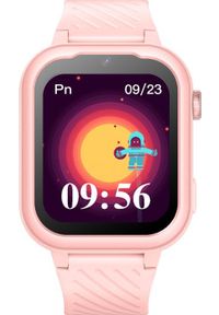 GARETT - Smartwatch Garett Kids Essa 4G Różowy (Kids Essa 4G różowy). Rodzaj zegarka: smartwatch. Kolor: różowy #1