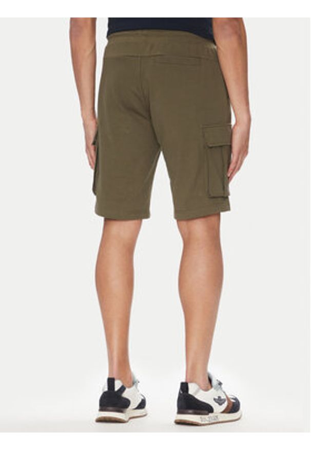 Aeronautica Militare Szorty sportowe 251BF025F459 Khaki Regular Fit. Kolor: brązowy. Materiał: bawełna. Styl: sportowy
