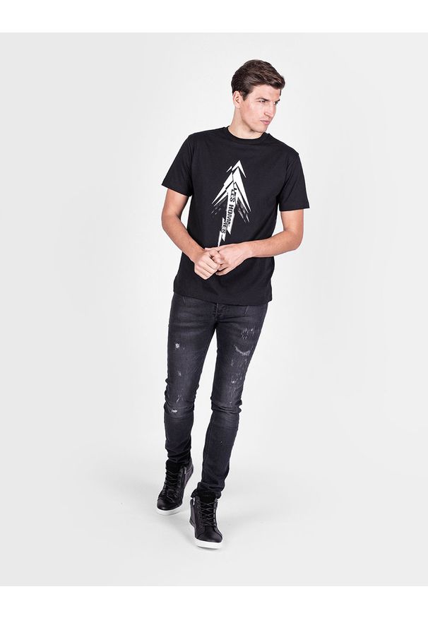 Les Hommes T-shirt "High". Okazja: na co dzień. Materiał: bawełna. Wzór: nadruk. Styl: casual