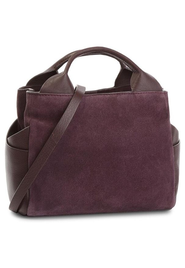 Clarks Torebka Talara Wish 261375140 Bordowy. Kolor: czerwony. Materiał: zamszowe, skórzane