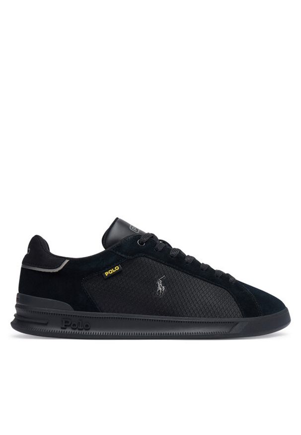 Polo Ralph Lauren Sneakersy 809P07160001 Czarny. Kolor: czarny. Materiał: skóra, zamsz