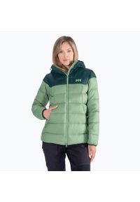 Kurtka puchowa damska Helly Hansen Verglas Glacier Down. Kolor: zielony. Materiał: puch. Sport: turystyka piesza #1