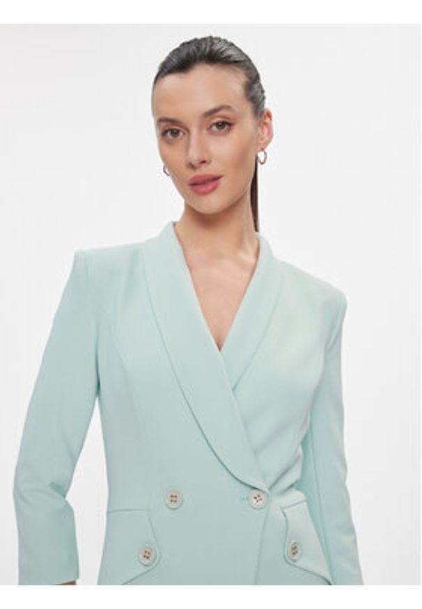 Elisabetta Franchi Sukienka koktajlowa AB-562-41E2-V500 Niebieski Regular Fit. Kolor: niebieski. Materiał: syntetyk. Styl: wizytowy