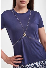 Elisabetta Franchi - T-shirt ELISABETTA FRANCHI. Wzór: aplikacja