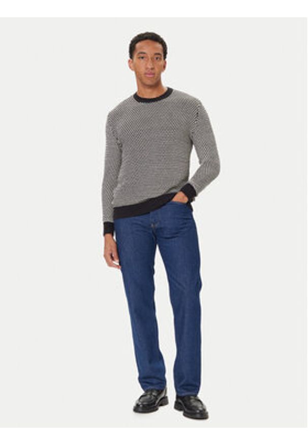 Guess Sweter M5BR23 Z0491 Szary Regular Fit. Kolor: szary. Materiał: bawełna