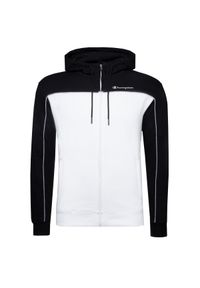 Champion - Bluza trekking męska Zip-Hoodie. Kolor: czarny. Materiał: bawełna, poliester. Sport: turystyka piesza