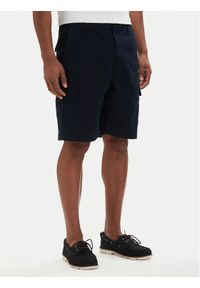 TOMMY HILFIGER - Tommy Hilfiger Szorty materiałowe Twill Cargo MW0MW42350 Granatowy Relaxed Fit. Kolor: niebieski. Materiał: bawełna #1