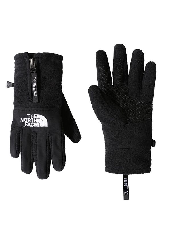Rękawiczki The North Face Denali Etip 0A7RJBJK31 - czarne. Kolor: czarny. Materiał: materiał, poliester. Wzór: nadruk. Sezon: jesień, zima
