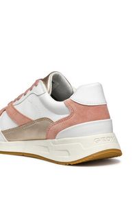 Geox Sneakersy Prometya D46NQA 05422 C1Z7Q Biały. Kolor: biały. Materiał: skóra