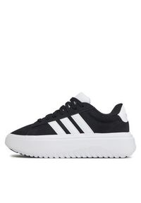 Adidas - adidas Sneakersy Grand Court Platform IE1102 Czarny. Kolor: czarny. Materiał: skóra. Obcas: na platformie #5