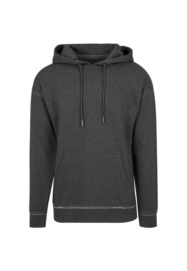 BUILD YOUR BRAND - Męska Bluza Z Kapturem. Typ kołnierza: kaptur. Kolor: wielokolorowy, szary, brązowy