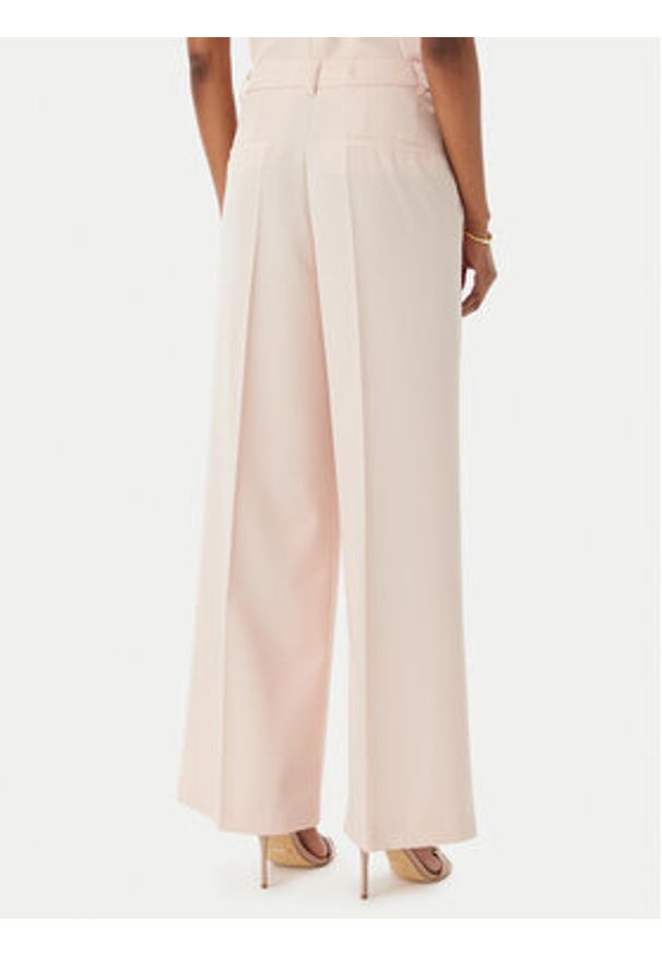 Rinascimento Spodnie palazzo CFC0123671003 Różowy Regular Fit. Kolor: różowy. Materiał: syntetyk